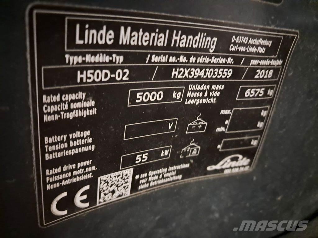 Linde H50D-02 Dizelski viličarji