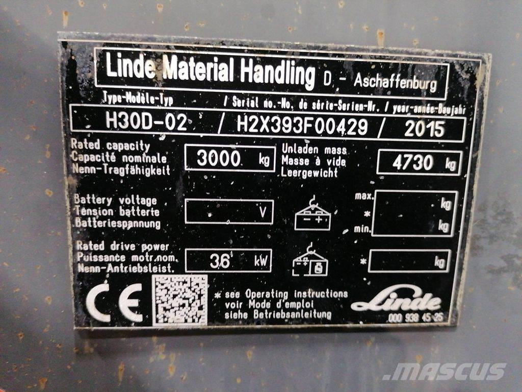 Linde H30D-02 Dizelski viličarji