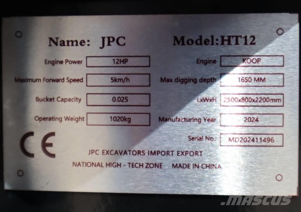 JPC HT 12 Mini bagri <7t