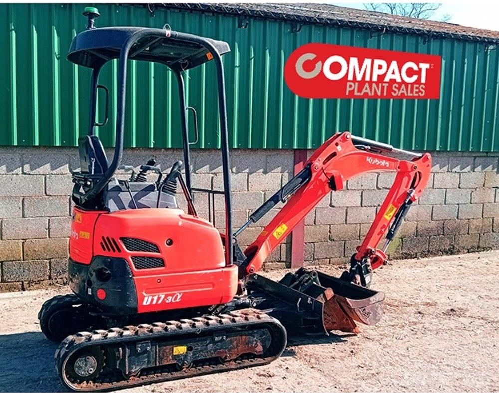 Kubota U17-3a Mini bagri <7t
