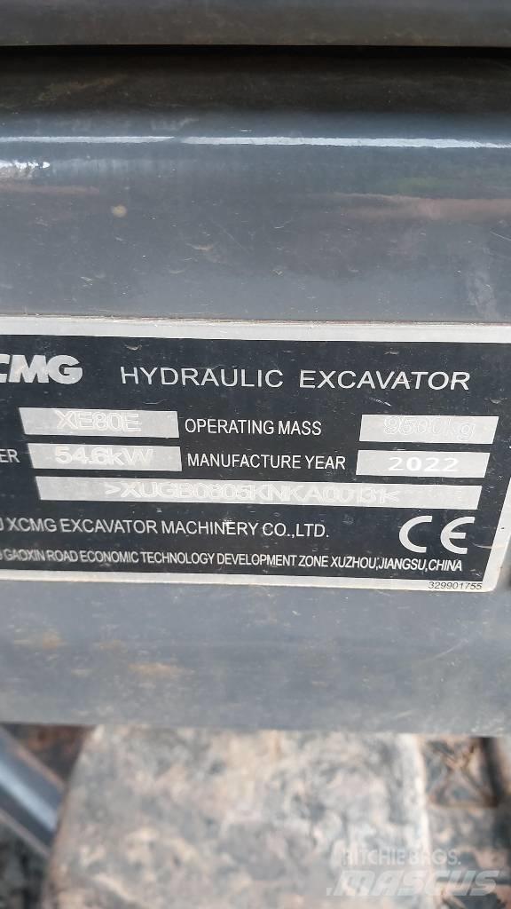 XCMG XE 80 E Midi bagri 7t – 12t
