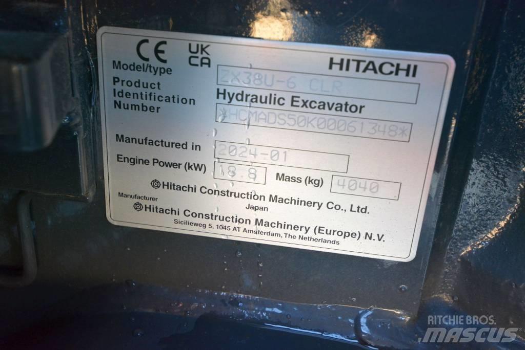 Hitachi ZX 38 U-6 Mini bagri <7t