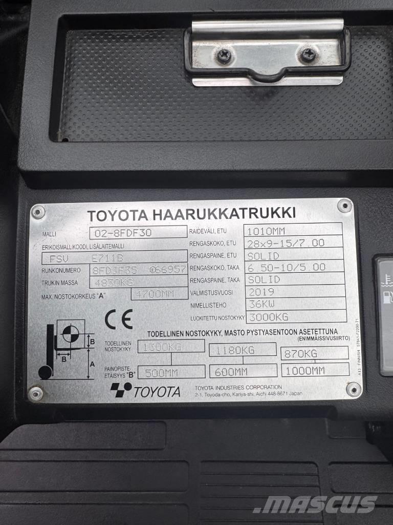 Toyota 02-8 FDF 30 Dizelski viličarji
