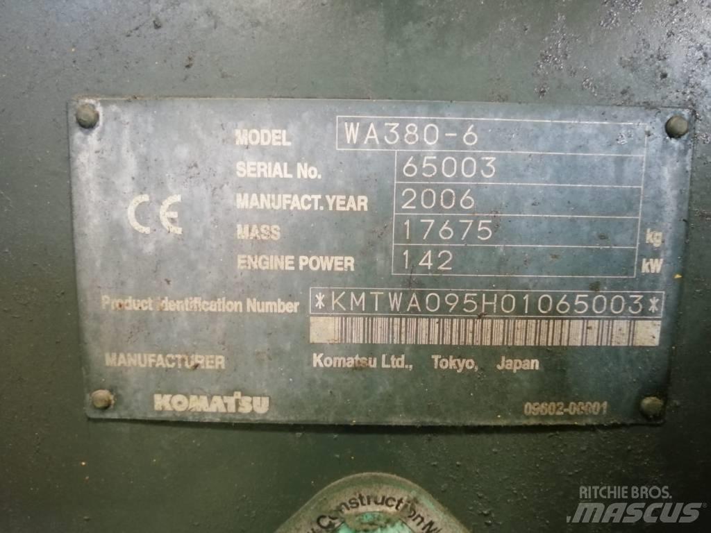 Komatsu WA 380-6 Kolesni nakladalci