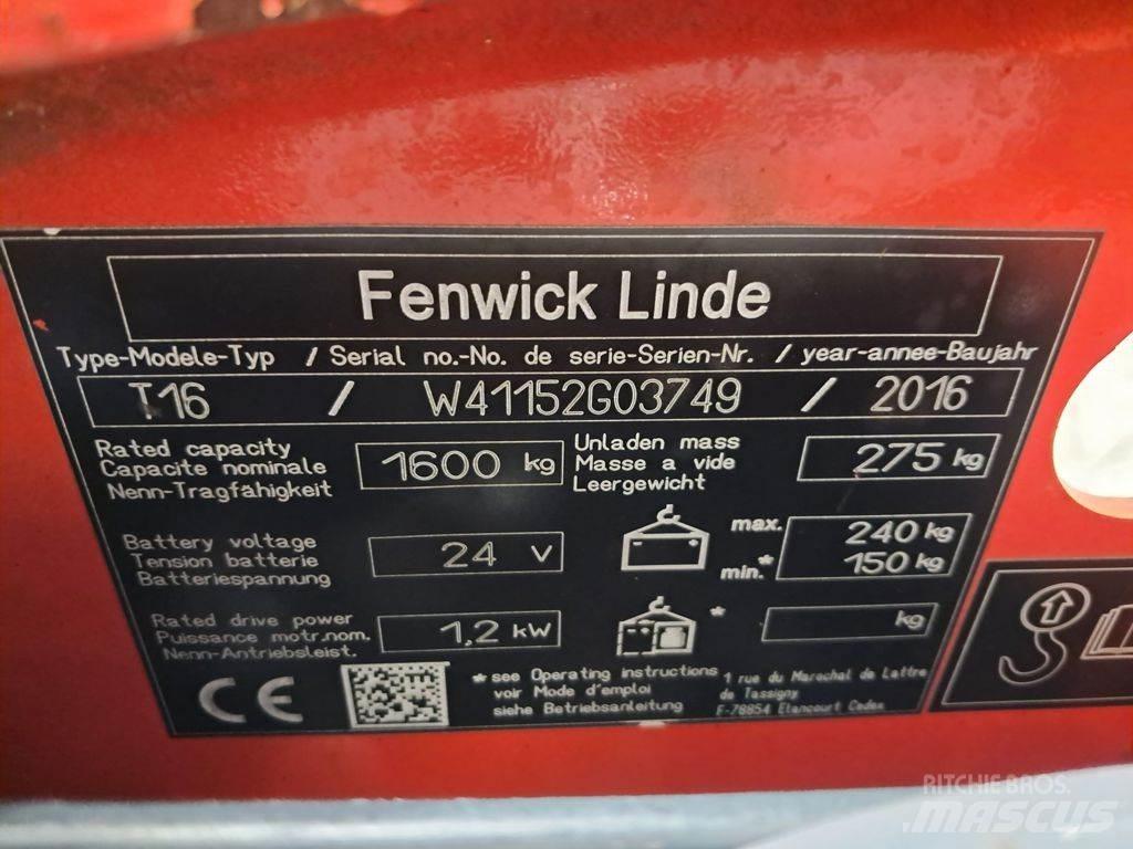 Linde T16 Ročni paletnik