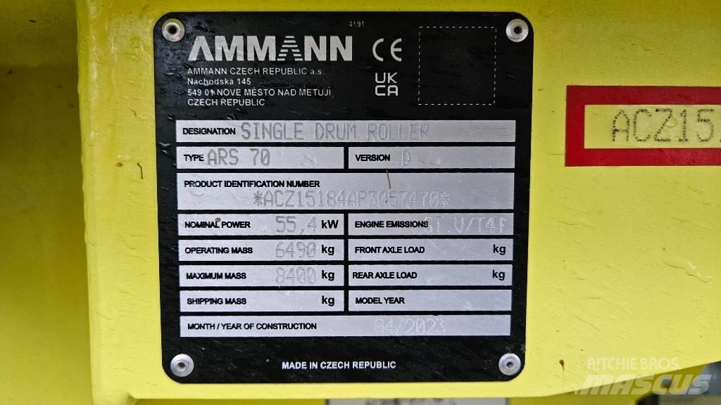 Ammann ARS 70 Dvojni valjarji
