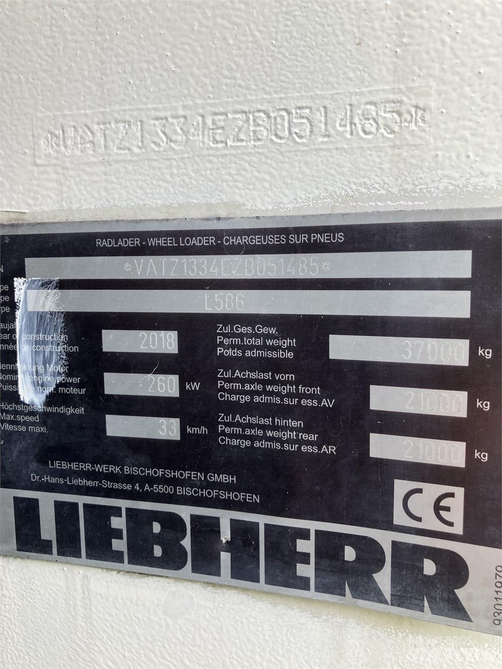 Liebherr L586 Xpower Kolesni nakladalci