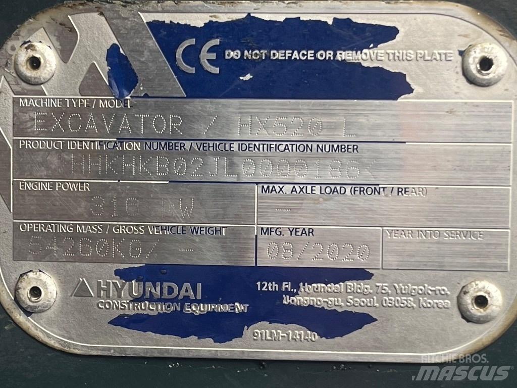 Hyundai HX 520 L Bagri goseničarji