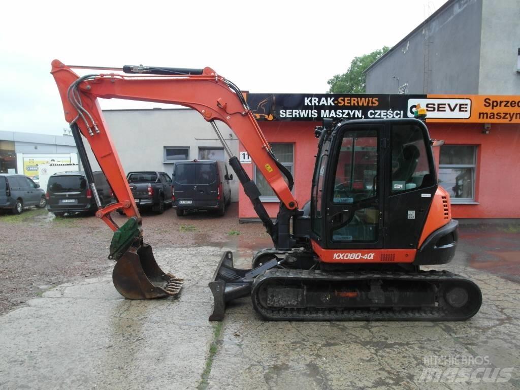 Kubota KX 080-4 Midi bagri 7t – 12t