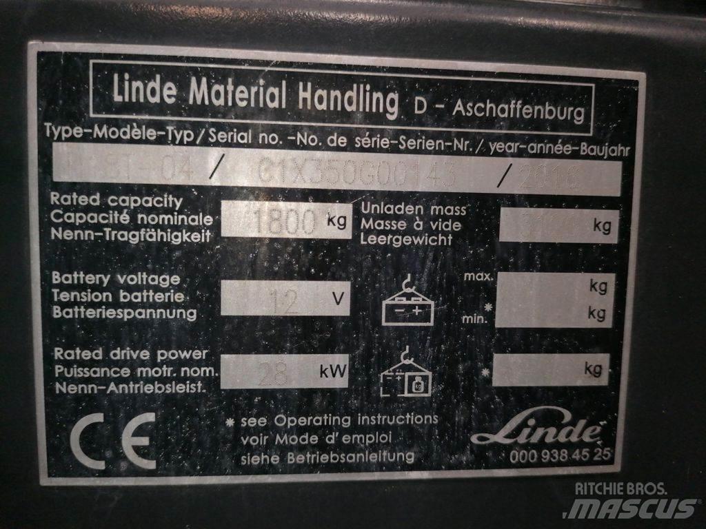 Linde H18T-04 Plinski viličarji