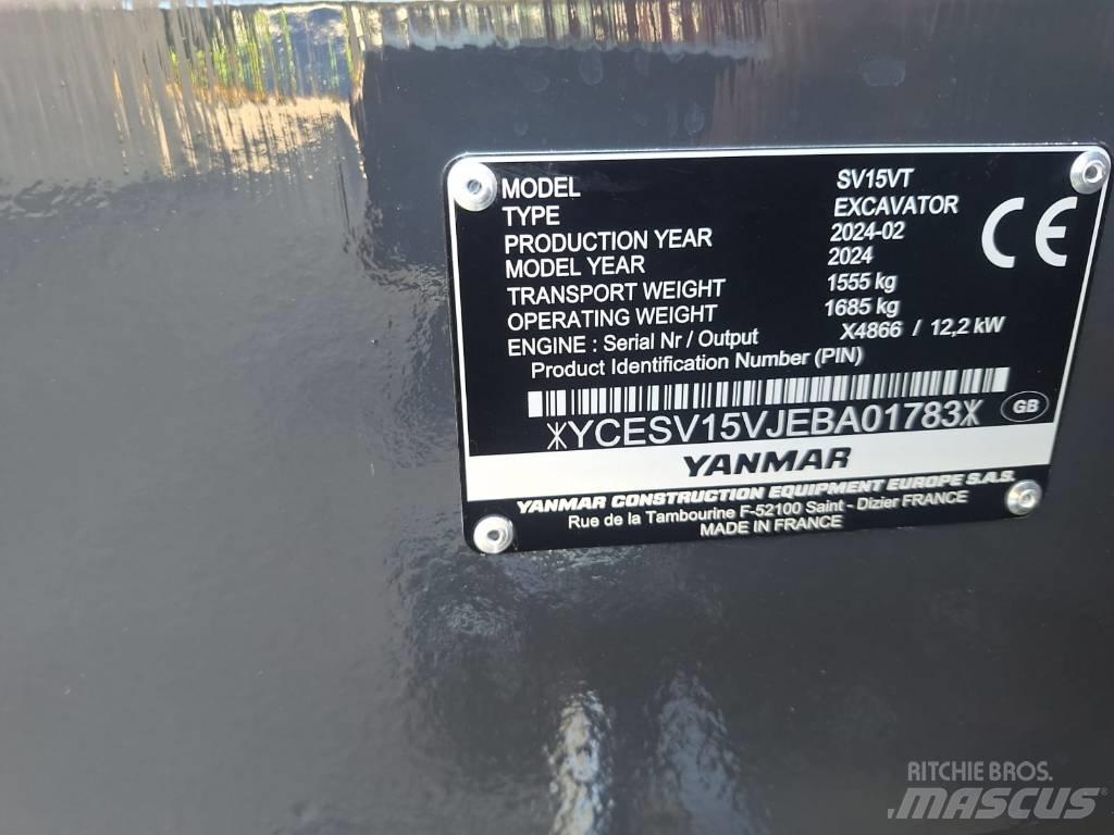 Yanmar SV 15 Mini bagri <7t