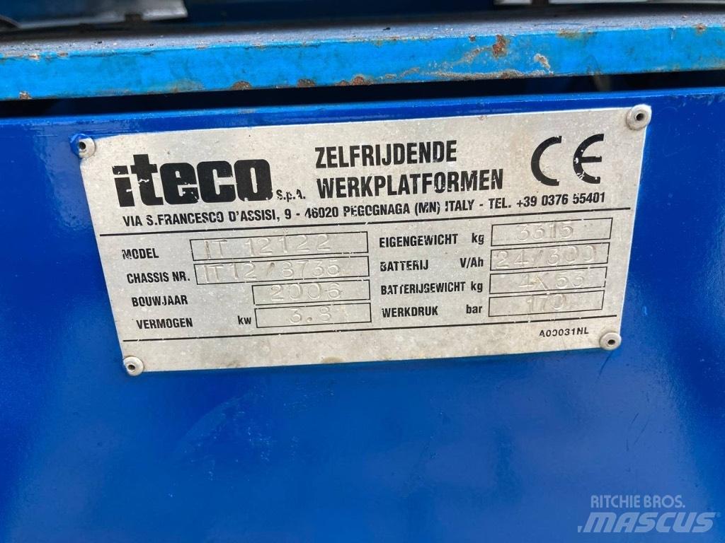 Iteco IT 12122 Škarjaste dvižne ploščadi