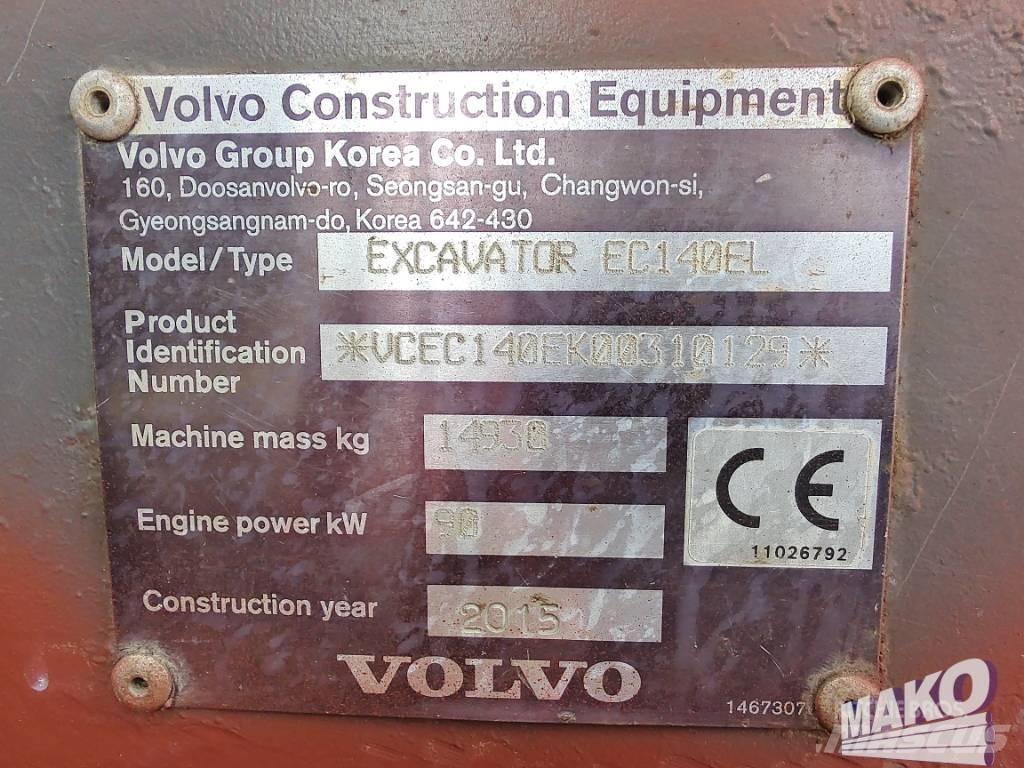 Volvo EC 140 EL Bagri goseničarji