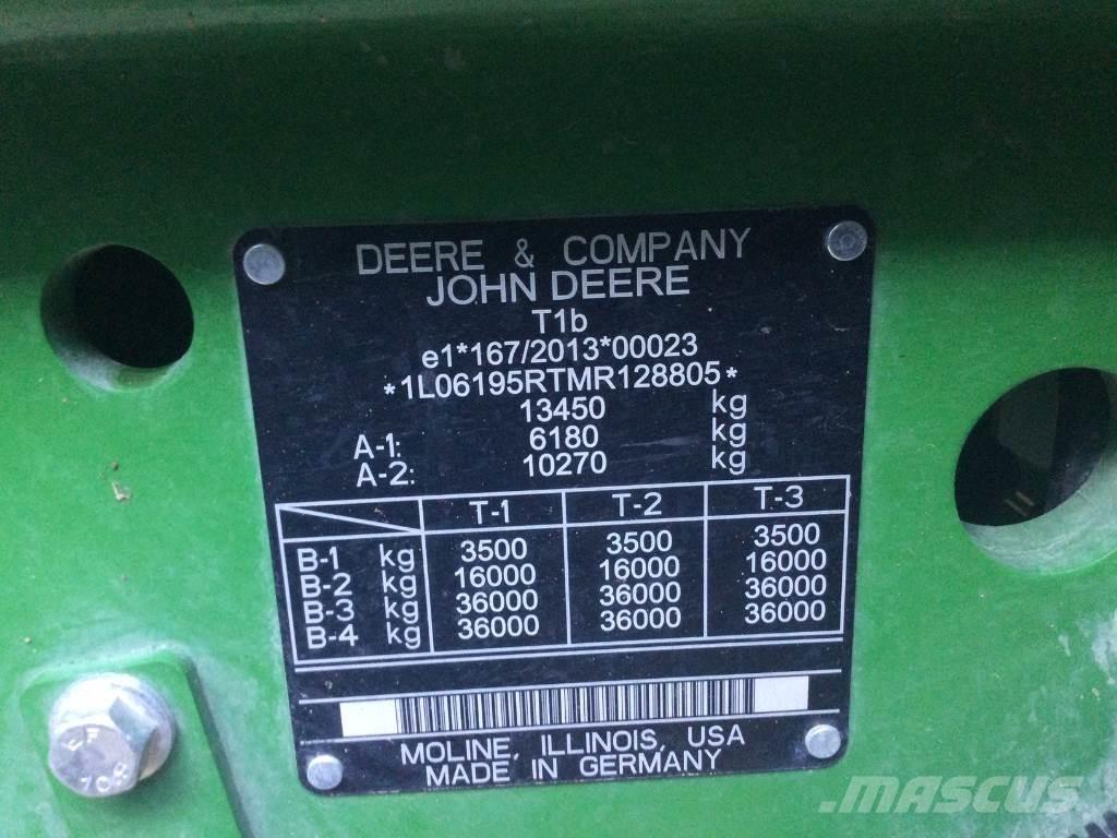 John Deere 6195R Traktorji