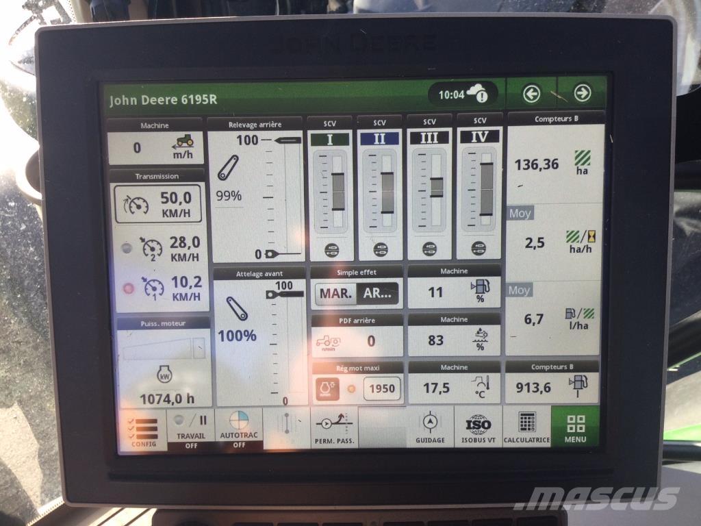 John Deere 6195R Traktorji