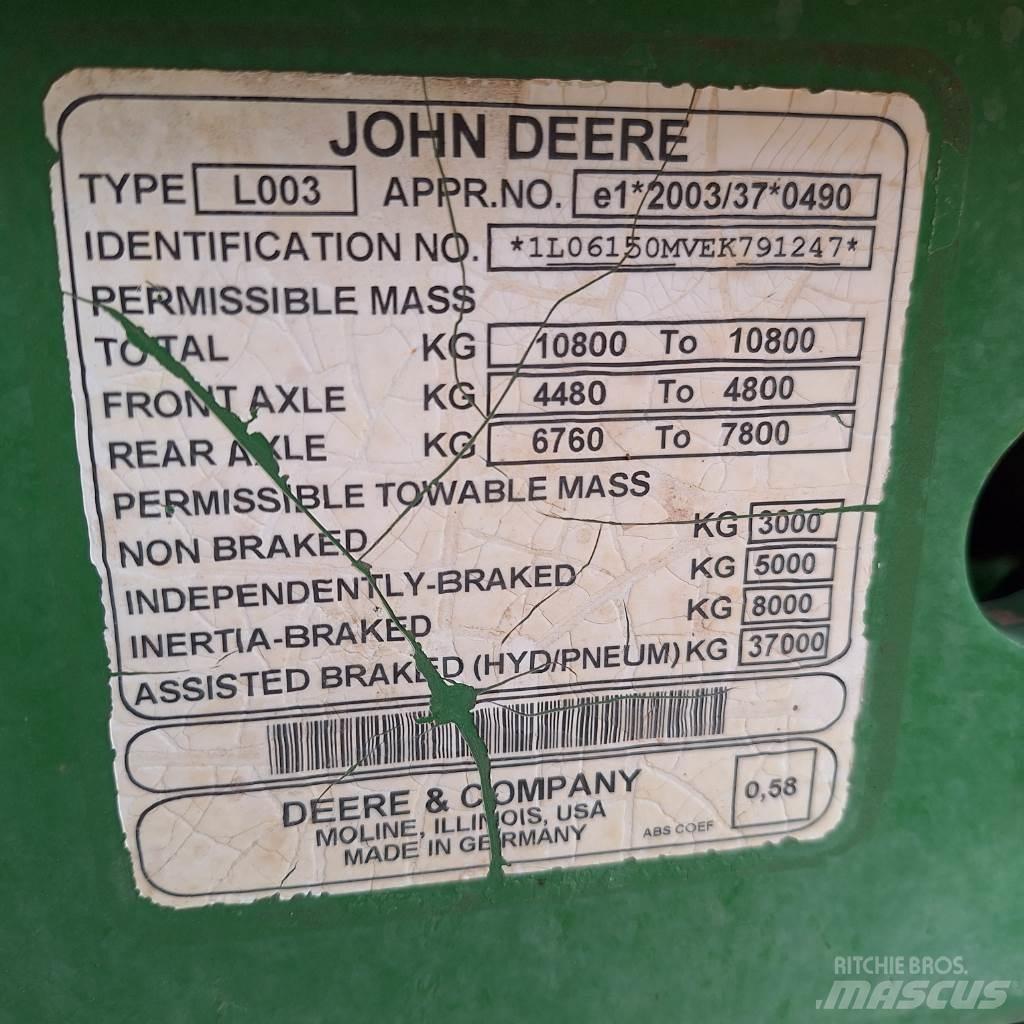 John Deere 6150M Traktorji