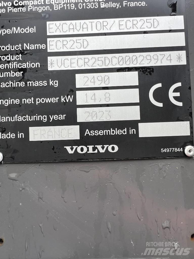 Volvo ECR 25 D Mini bagri <7t