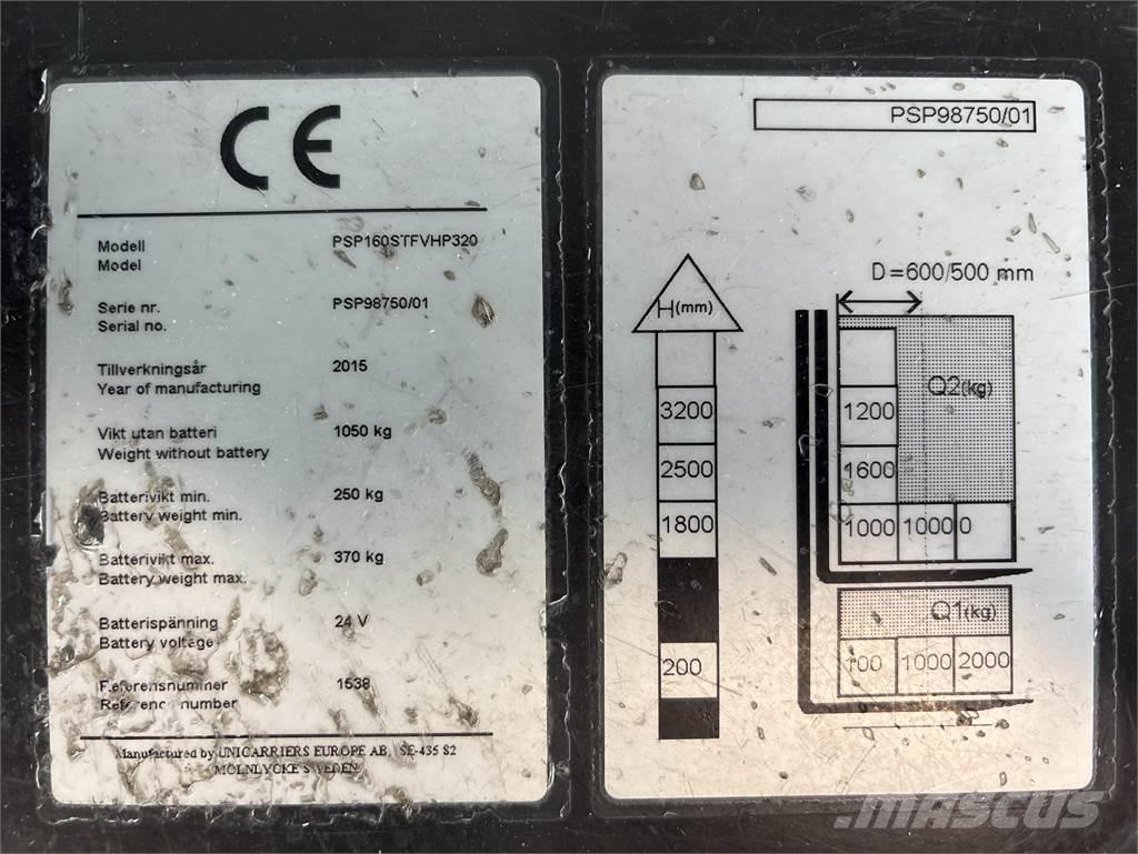 Atlet PSP160 Samopogonski ročni viličarji