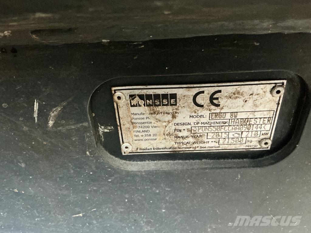 Ponsse ERGO 8W Harvesterji