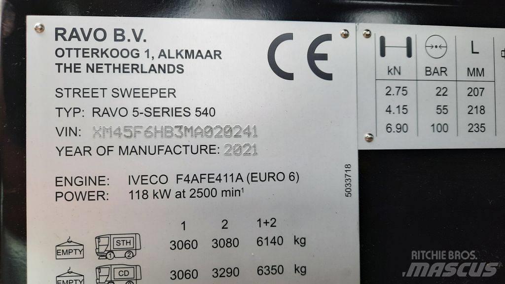 Ravo 540STH Cestni pometači