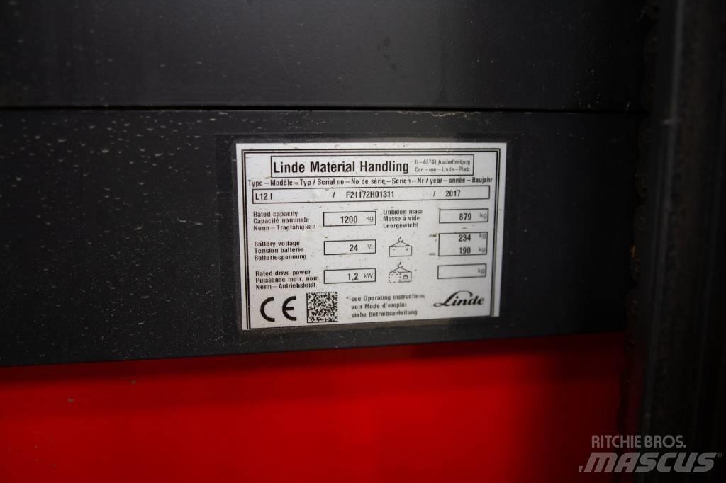 Linde L 12 Ročni električni viličar