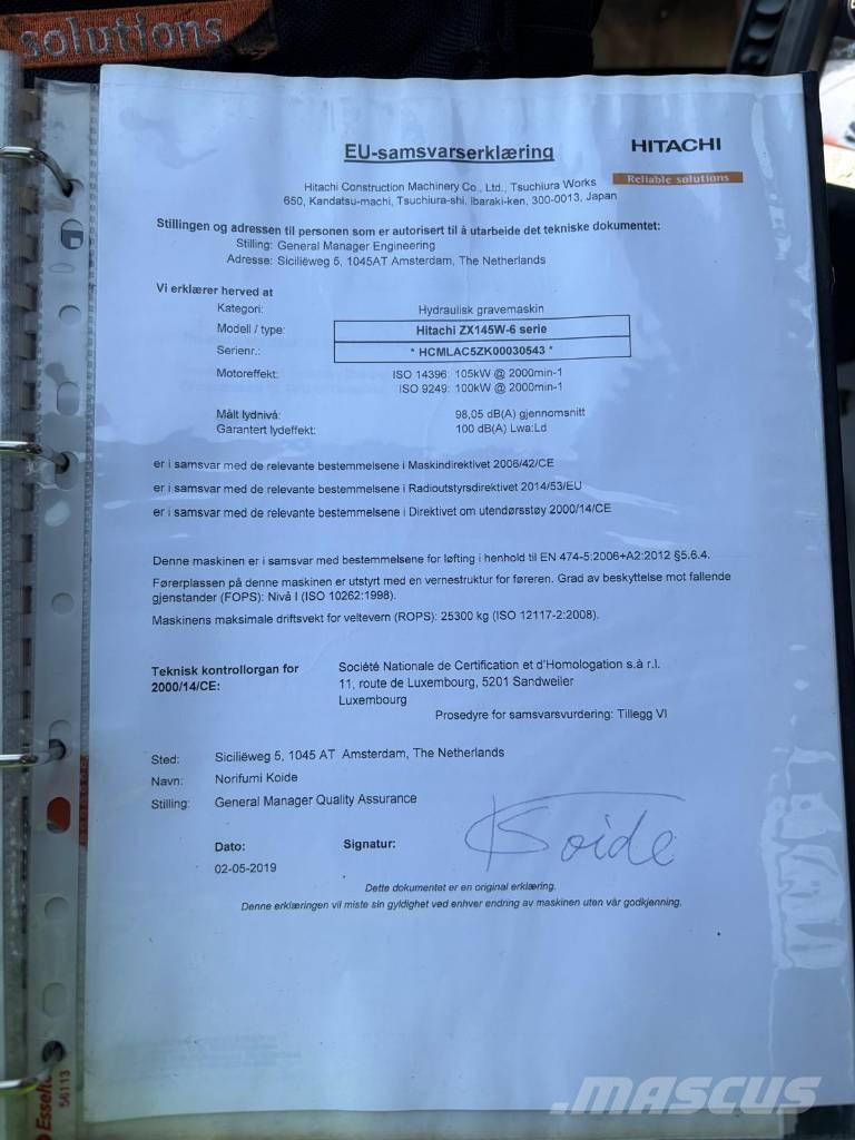 Hitachi ZX 145 W-6 Bagri na kolesih