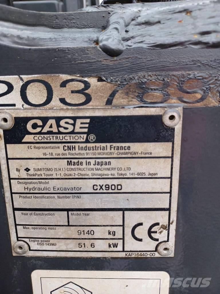 CASE CX 90 D Midi bagri 7t – 12t