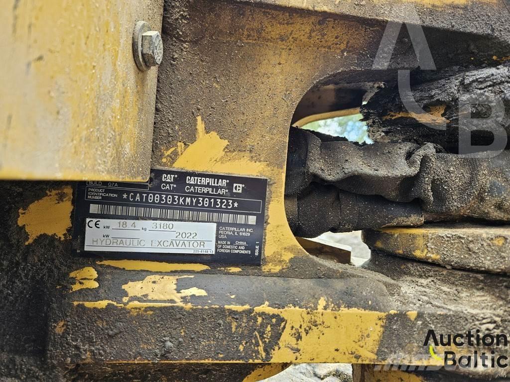 CAT 303 CR Mini bagri <7t