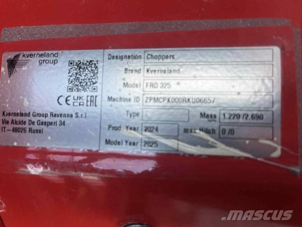 Kverneland FRO 325 Kosilnice za pašnike