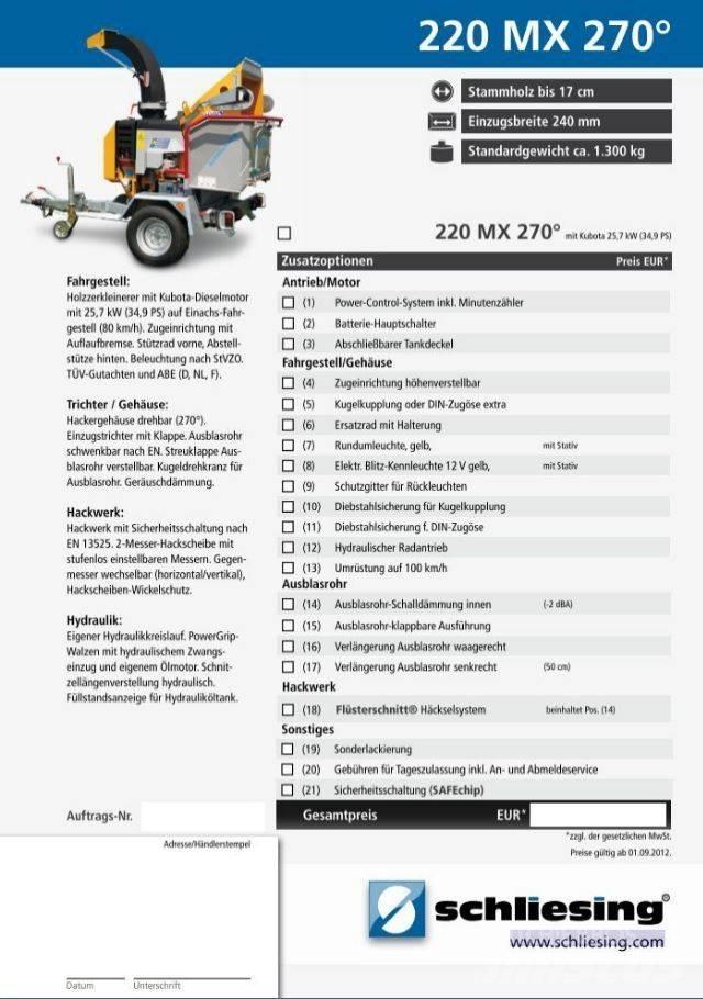 Schliesing 220 MX Drobilci lesa