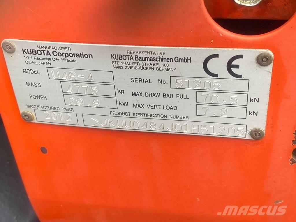 Kubota U 48-4 Mini bagri <7t