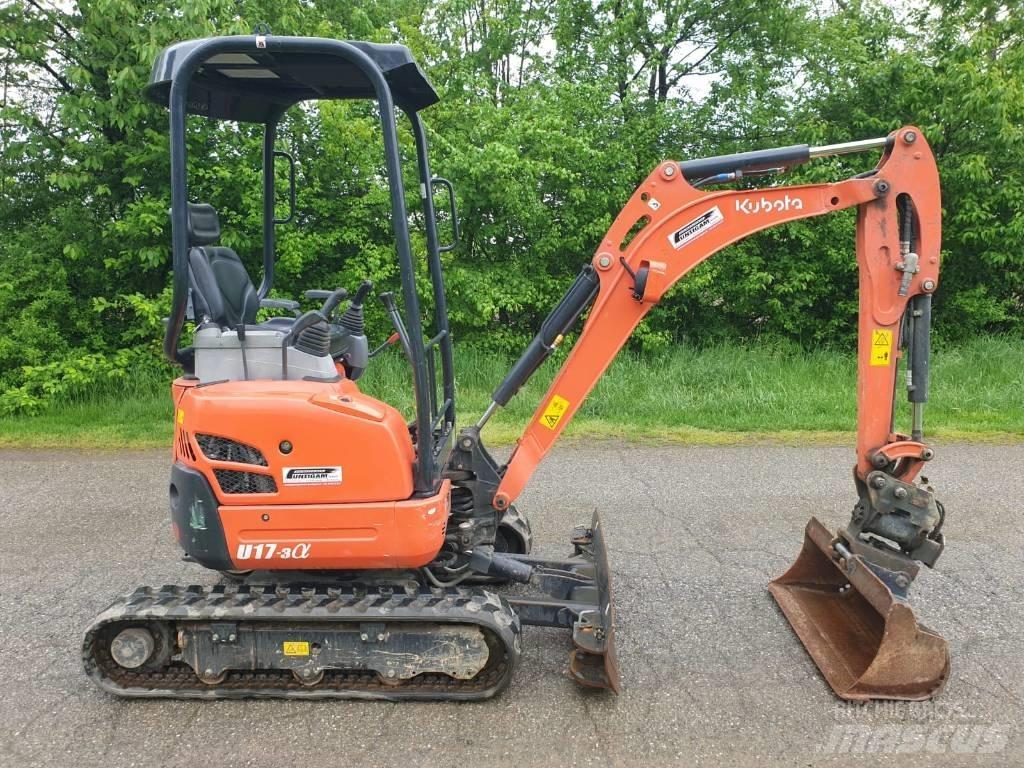 Kubota U 17-3a Mini bagri <7t