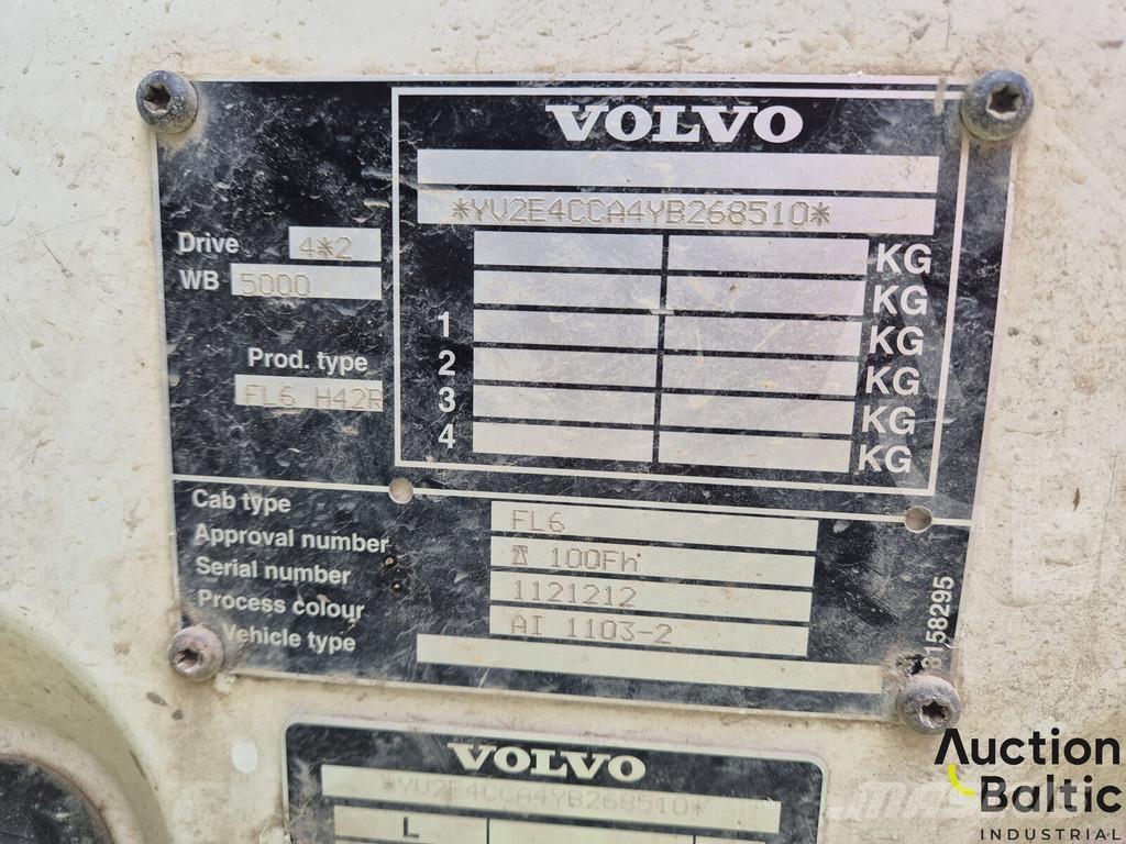 Volvo FL6 Tovornjaki s kesonom/platojem