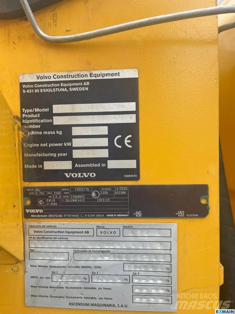 Volvo L 70 H Kolesni nakladalci