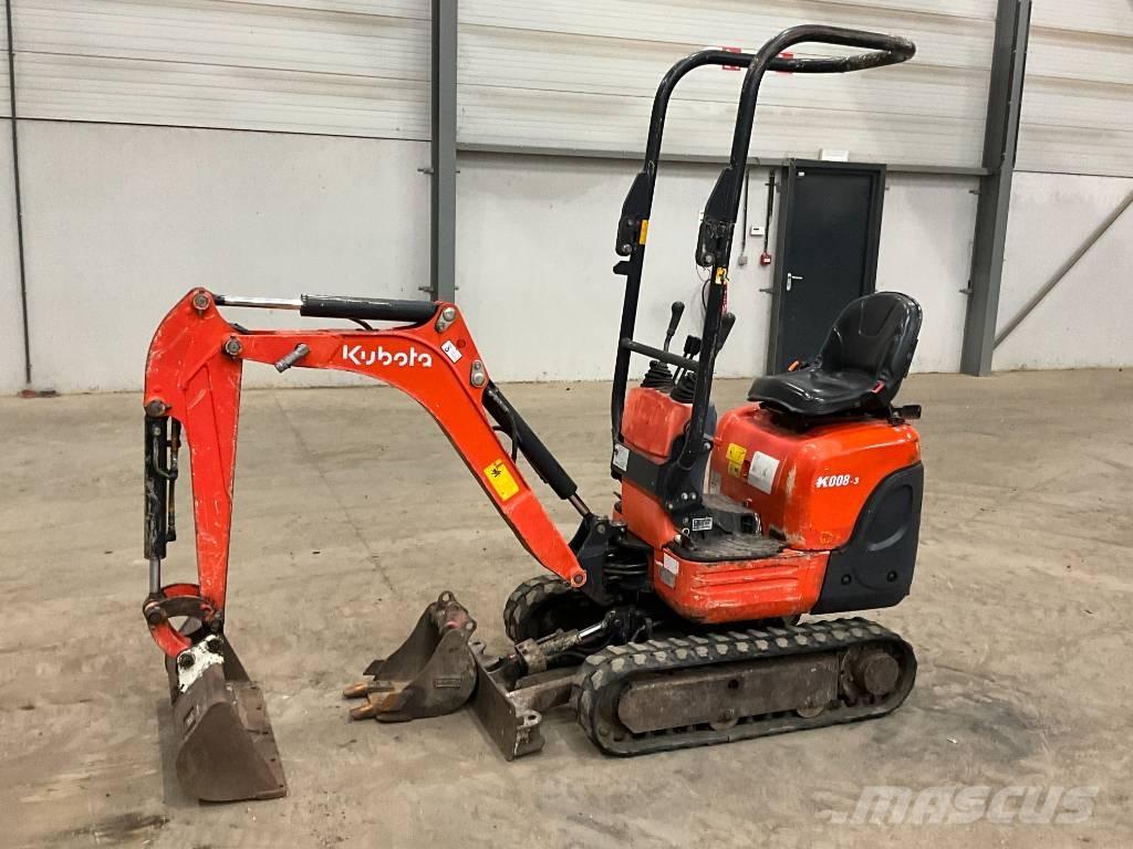 Kubota K 008-3 Mini bagri <7t