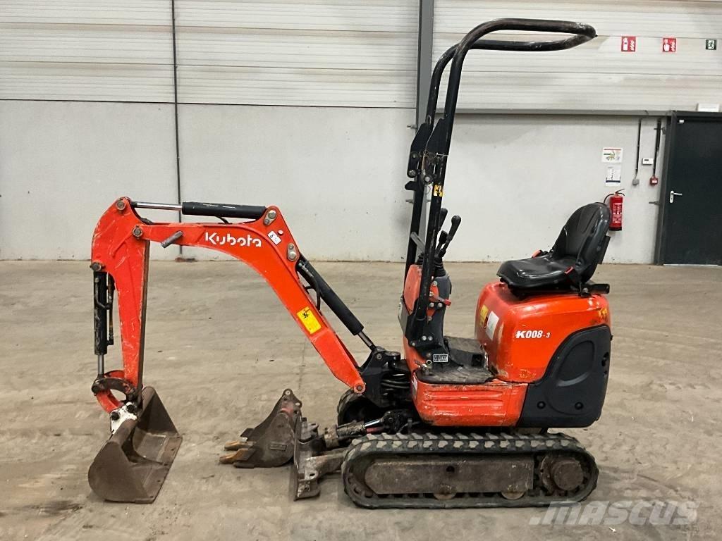 Kubota K 008-3 Mini bagri <7t