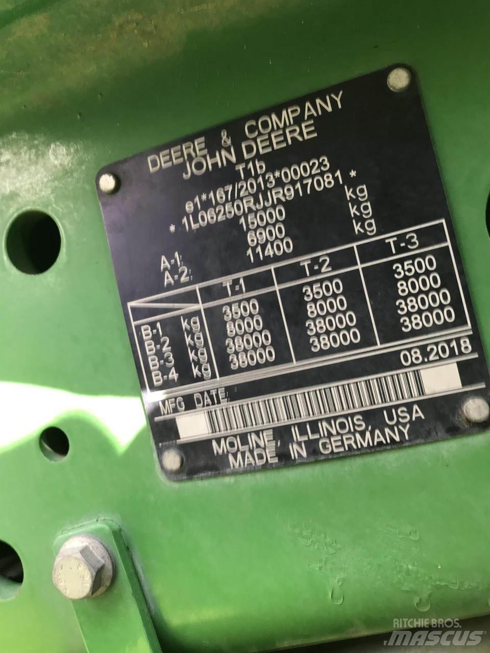 John Deere 6250R Traktorji