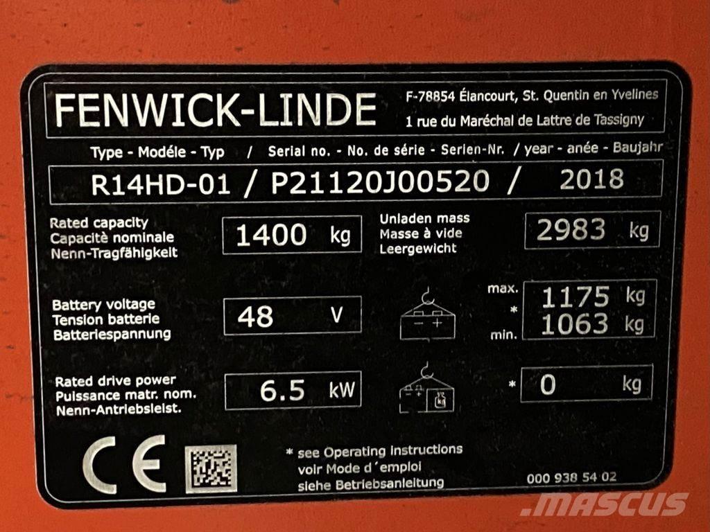 Linde R14HD Viličarji s pomičnim teleskopom