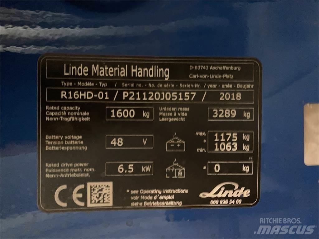 Linde R16HD Viličarji s pomičnim teleskopom