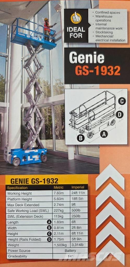 Genie GS 1932 Škarjaste dvižne ploščadi