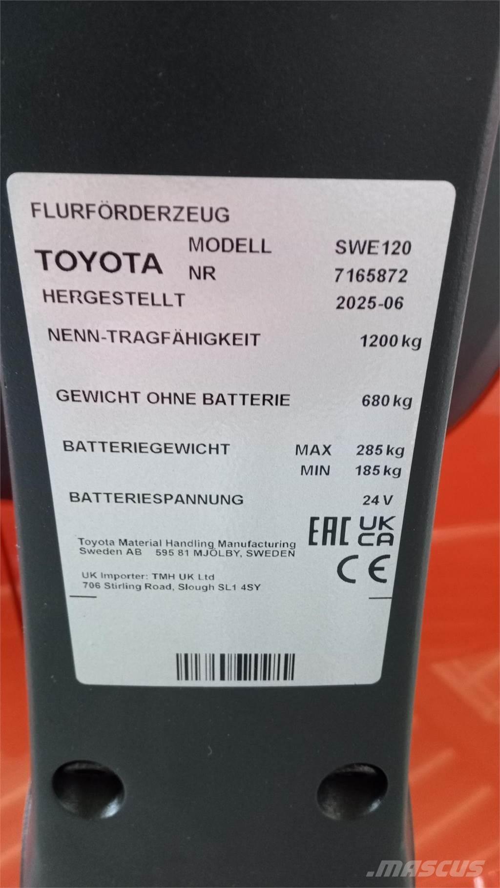 Toyota SWE120 Ročni električni viličar