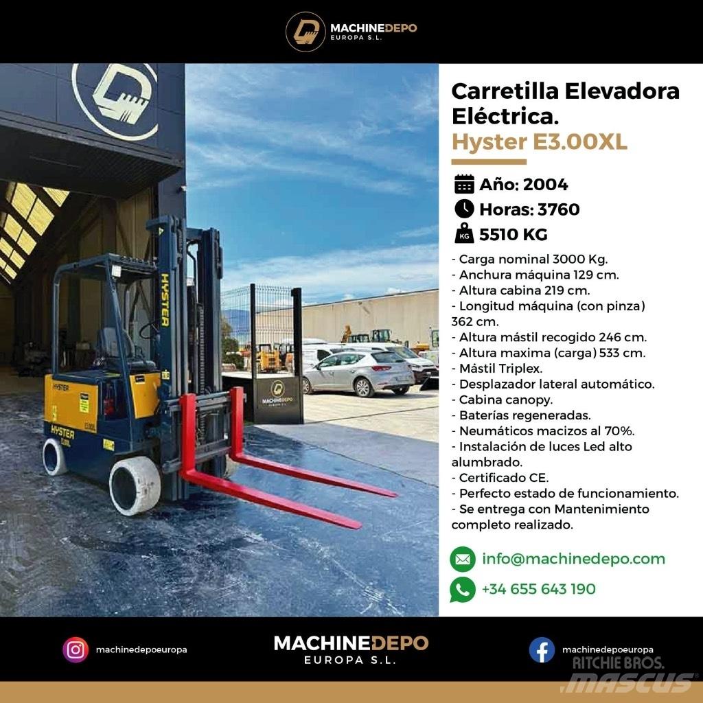 Hyster E3.00XL Električni viličarji