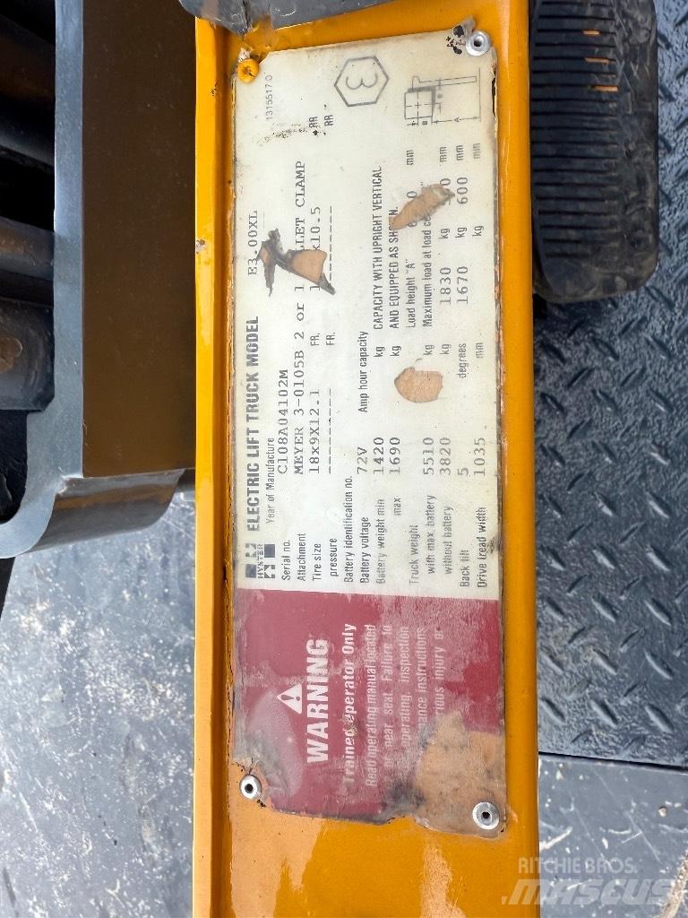 Hyster E3.00XL Električni viličarji