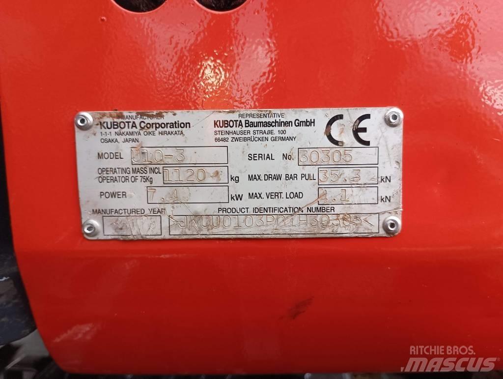 Kubota U 10 Mini bagri <7t