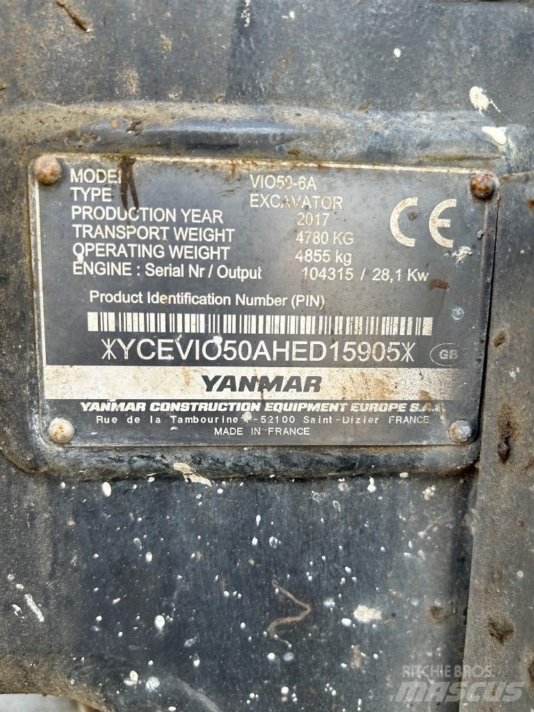 Yanmar VI050 - 6A Mini bagri <7t