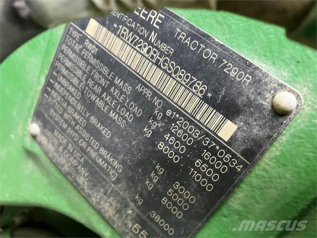 John Deere 7290R Traktorji