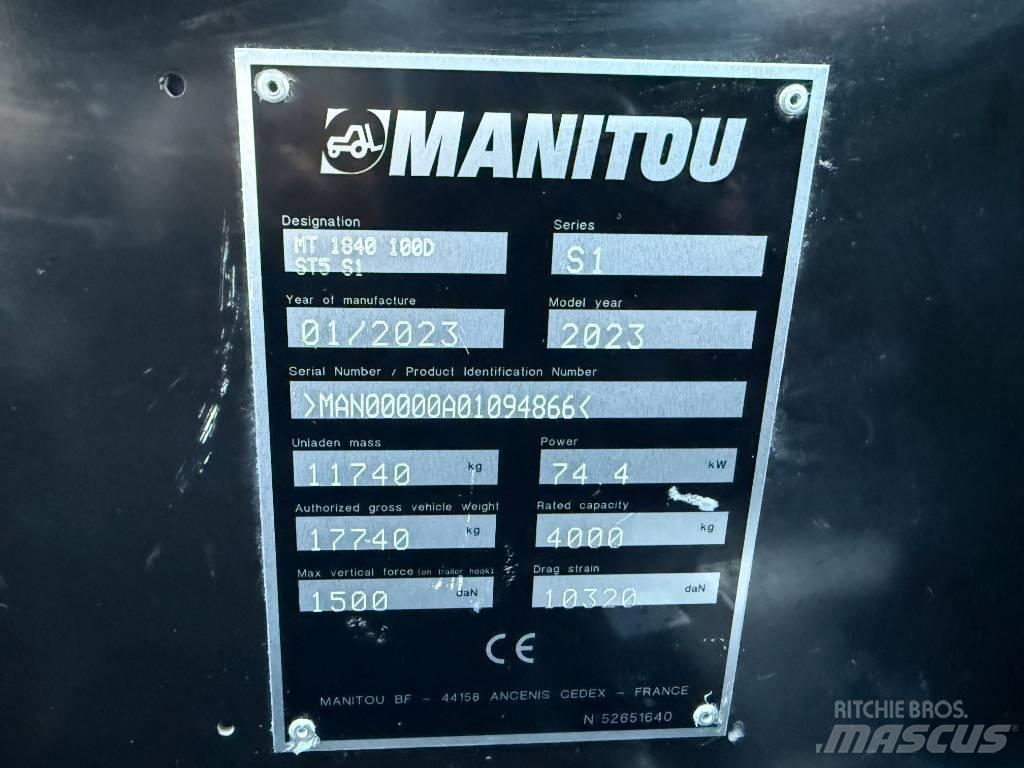 Manitou MT 1840 Teleskopski viličarji