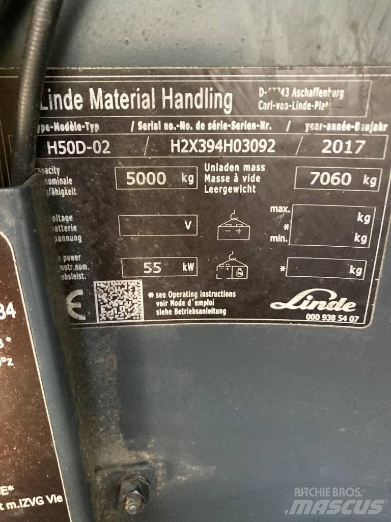 Linde H50D/394 Dizelski viličarji
