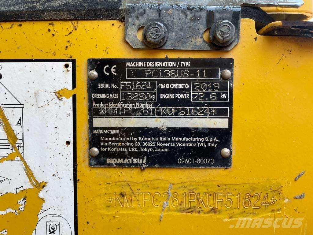 Komatsu PC 138 US-11 Bagri goseničarji