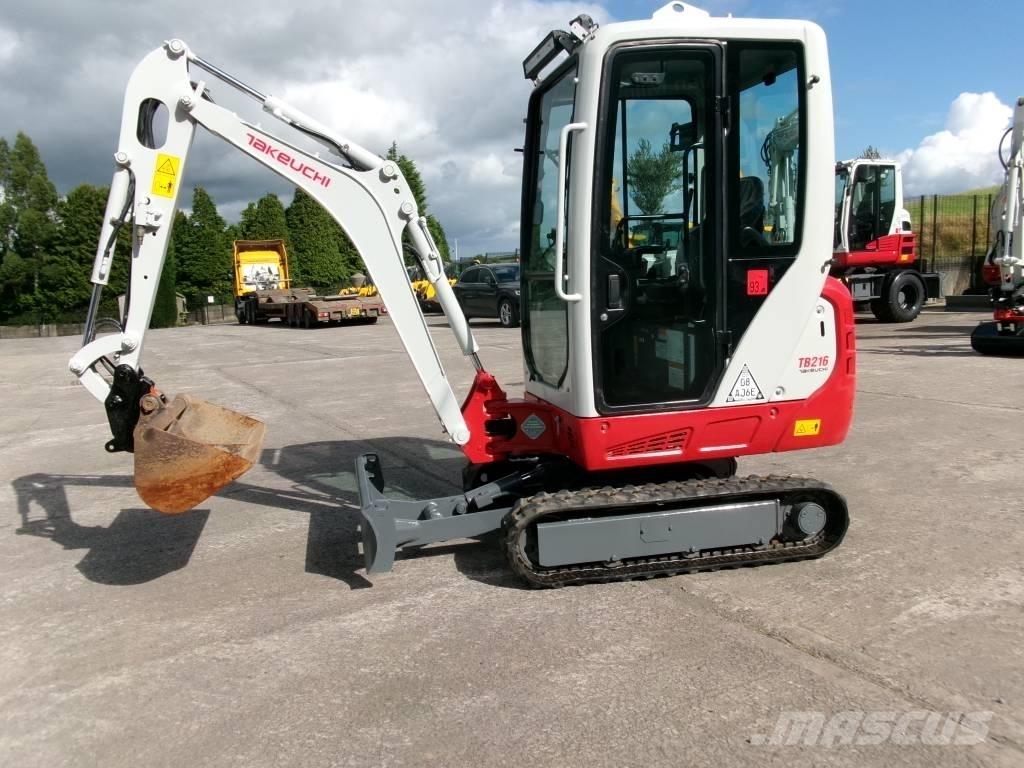 Takeuchi TB 216 Mini bagri <7t
